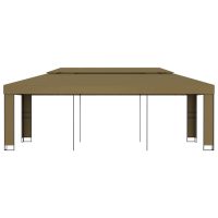 vidaXL Paviljong dubbla tak 3x6 m taupe 180 g/m² - Bild 2