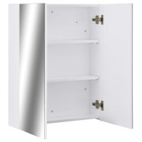 vidaXL Spegelskåp för badrum vit 60x15x75 cm MDF - Bild 3