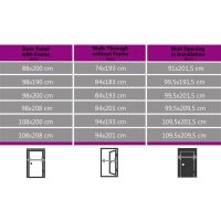 vidaXL Ytterdörr aluminium och PVC vit 100x210 cm - Bild 9