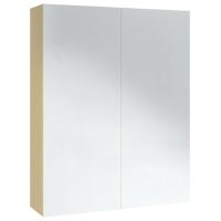 vidaXL Spegelskåp för badrum vit och ek 60x15x75 cm MDF - Bild 5