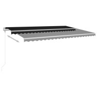 vidaXL Automatisk markis med vindsensor & LED 500x350 cm antracit - Bild 3