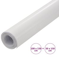 vidaXL Bilfoliering 2 st 4D vit 100x150 cm+50x150 cm - Bild 6