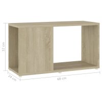 vidaXL TV-bänk sonoma-ek 60x24x32 cm konstruerat trä - Bild 7