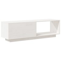 vidaXL Tv-bänk vit 110x30x33,5 cm massiv furu - Bild 7