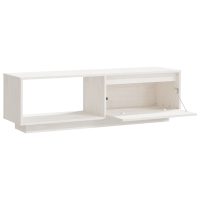 vidaXL Tv-bänk vit 110x30x33,5 cm massiv furu - Bild 8