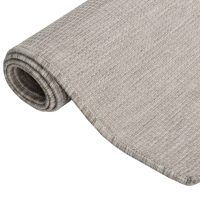 vidaXL Utomhusmatta plattvävd 80x250 cm taupe - Bild 3