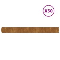 vidaXL Rabattkanter 50 st 10x103 cm flexibelt cortenstål - Bild 2