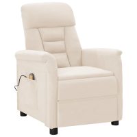 vidaXL Massagefåtölj beige mikrofibertyg - Bild 2