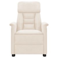 vidaXL Massagefåtölj beige mikrofibertyg - Bild 3