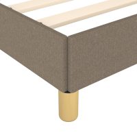 vidaXL Sängram utan madrass taupe 160x200 cm tyg - Bild 7