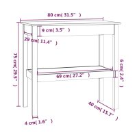 vidaXL Konsolbord 80x40x75 cm massiv furu - Bild 7