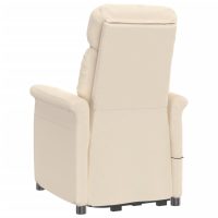 vidaXL Elektrisk reclinerfåtölj beige mikrofiber - Bild 6