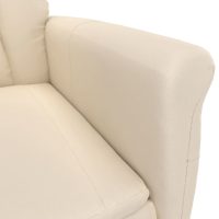 vidaXL Elektrisk reclinerfåtölj beige mikrofiber - Bild 9