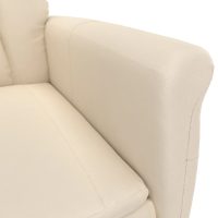 vidaXL Elektrisk massagefåtölj beige mikrofiber - Bild 10