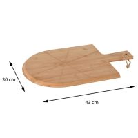 Excellent Houseware Pizzaset 3 delar 43x30 cm bambu - Bild 5