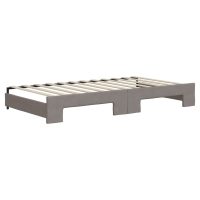 vidaXL Dagbädd med extrabädd och madrasser taupe 100x200 cm tyg - Bild 5