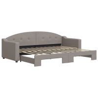 vidaXL Dagbädd utdragbar taupe 80x200 cm tyg - Bild 2