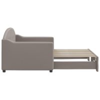 vidaXL Dagbädd utdragbar taupe 80x200 cm tyg - Bild 4