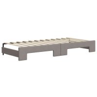 vidaXL Dagbädd utdragbar taupe 80x200 cm tyg - Bild 8