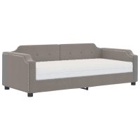 vidaXL Dagbädd med madrass taupe 80x200 cm tyg - Bild 2