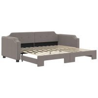 vidaXL Dagbädd utdragbar taupe 80x200 cm tyg - Bild 2