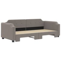 vidaXL Dagbädd utdragbar taupe 80x200 cm tyg - Bild 3