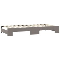 vidaXL Dagbädd utdragbar taupe 80x200 cm tyg - Bild 8