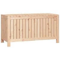 vidaXL Dynbox svart 115x49x60 cm massiv furu - Bild 5