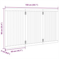 vidaXL Hundgrind hopfällbar 3 paneler 150 cm poppel - Bild 9