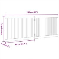 vidaXL Hundgrind hopfällbar 2 paneler 160 cm poppel - Bild 9