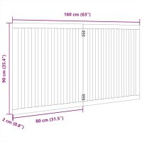 vidaXL Hundgrind hopfällbar 2 paneler 160 cm poppel - Bild 9