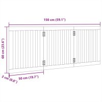 vidaXL Hundgrind hopfällbar 3 paneler vit 150 cm poppel - Bild 9