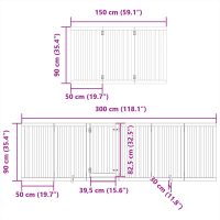 vidaXL Hundgrind med dörr vikbar 12 paneler 600 cm poppel - Bild 11