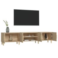 vidaXL TV-skåp sonoma-ek 180x31,5x40 cm konstruerat trä - Bild 5