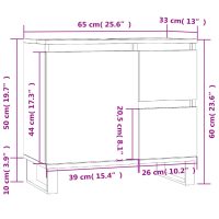 vidaXL Badrumsskåp vit högglans 65x33x60 cm konstruerat trä - Bild 11