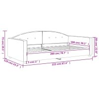 vidaXL Dagbädd mörkgrön 100x200 cm sammet - Bild 8