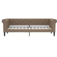 vidaXL Dagbädd cappuccino 100x200 cm konstläder - Bild 3