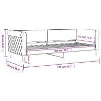 vidaXL Dagbädd blå 80x200 cm sammet - Bild 8