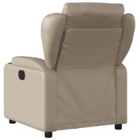 vidaXL Elektrisk reclinerfåtölj cappuccino konstläder - Bild 4