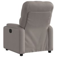 vidaXL Elektrisk reclinerfåtölj taupe tyg - Bild 4