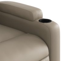 vidaXL Elektrisk reclinerfåtölj cappuccino konstläder - Bild 10