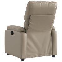 vidaXL Elektrisk reclinerfåtölj cappuccino konstläder - Bild 4