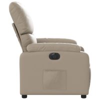 vidaXL Elektrisk reclinerfåtölj cappuccino konstläder - Bild 9