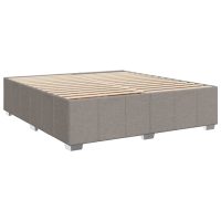 vidaXL Sängram utan madrass taupe 200x200 cm tyg - Bild 3