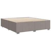 vidaXL Sängram utan madrass taupe 200x200 cm tyg - Bild 6