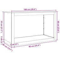 vidaXL Vedställ 100x40x60 cm rosttrögt stål - Bild 11