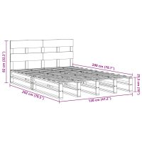 vidaXL Sängram utan madrass 120x200 cm massiv furu - Bild 12