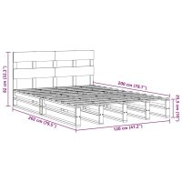 vidaXL Sängram utan madrass vit 120x200 cm massiv furu - Bild 12