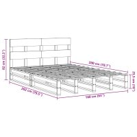 vidaXL Sängram utan madrass vit 160x200 cm massiv furu - Bild 12