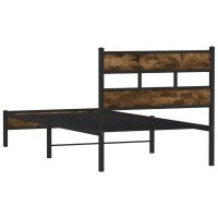 vidaXL Sängram utan madrass med huvudgavel sonoma-ek 107x203 cm - Bild 6